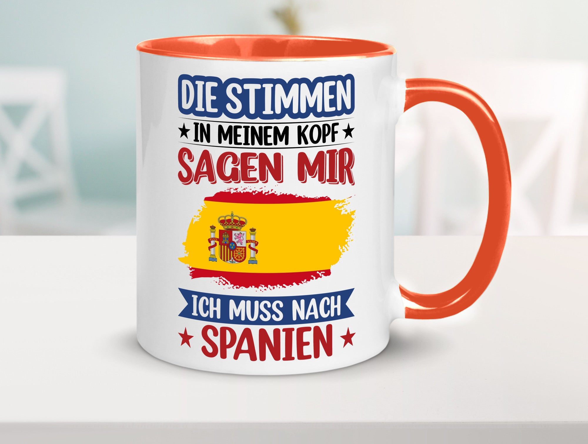 Spanien | Urlaub Stimmen in meinem Kopf Traumland v2 lustiger Spruch Geschenk