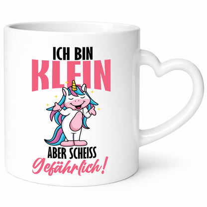 Ich bin klein und gefährlich lustig Humor Geschenkidee Geschenk Tasse