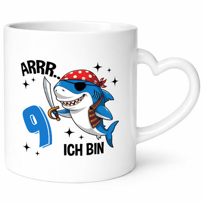 9. Geburtstag | 9 Jahre Arr Pirat Hai Piraten Geschenk Geschenkidee lustiger
