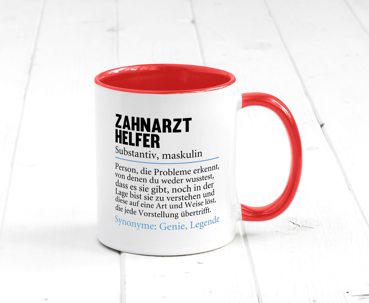 Zahnarzthelfer | Spruch Humor Zahnmedizin Geschenkidee Tasse