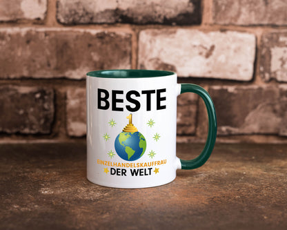Welt Beste Einzelhandelskauffrau | Einzelhandel Geschenkidee Humor Tasse
