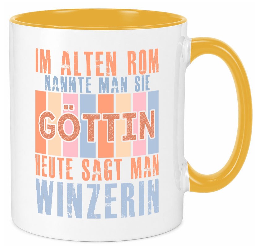 Heute sagt man: Winzerin | Weinbauer Wein Geschenkidee Humor Tasse