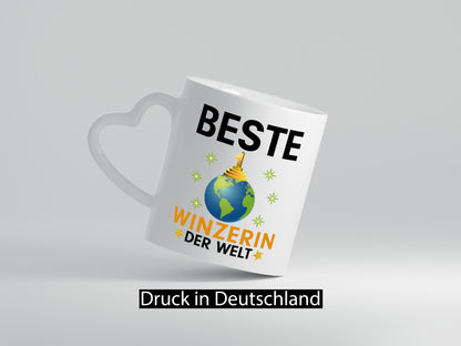 Welt Beste Winzerin | Weinbauer Wein Humor Geschenkidee Tasse
