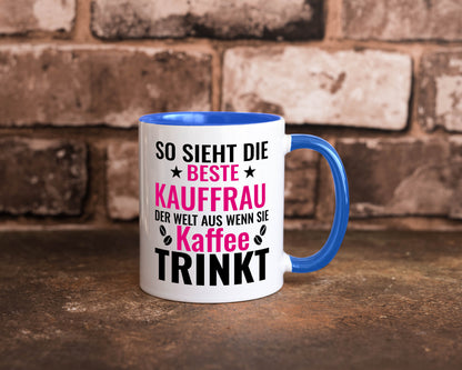 Kaffee trinkt: Kauffrau | Kauffrauen lustiger Spruch Geschenk Humor