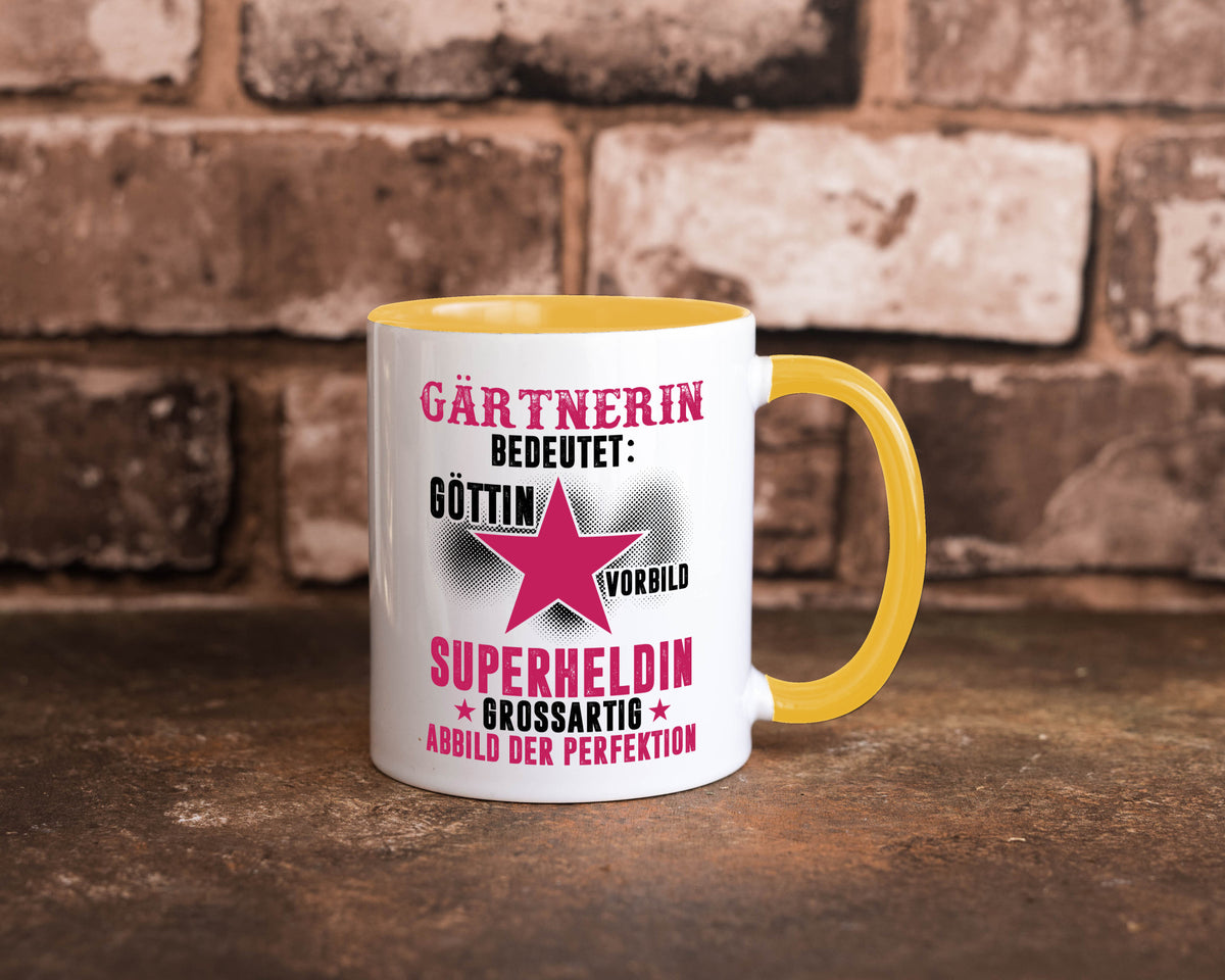 Bedeutung von Gärtnerin | Gartenbau lustiger Spruch Geschenk Humor Geschenkidee Tasse