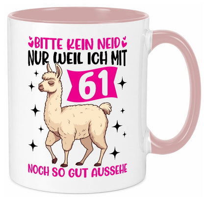 61. Geburtstag | 61 Jahre Lama gut aussehen Geschenkidee Humor Tasse