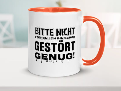Ich bin schon gestört lustiger Spruch Geschenk Humor Geschenkidee Tasse