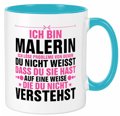 Löse Probleme: Malerin | Malerinnen Humor Geschenkidee Tasse
