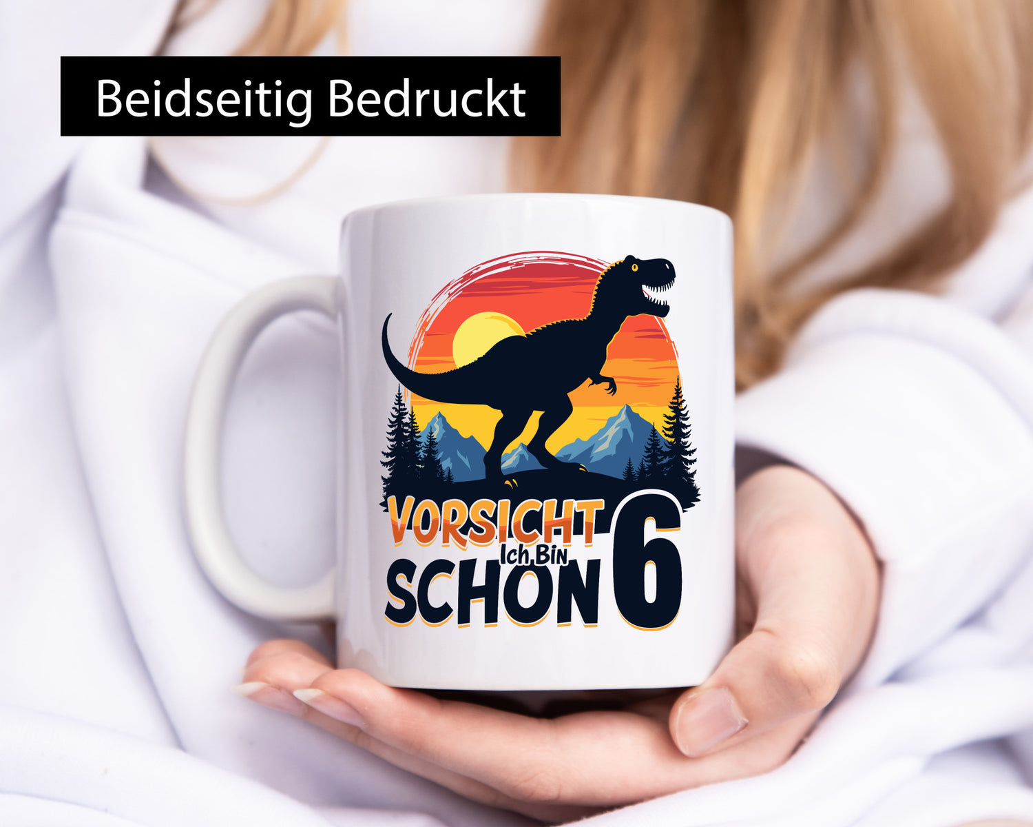6. Geburtstag | 6 Jahre Dinosaurier Geschenkidee Humor Tasse