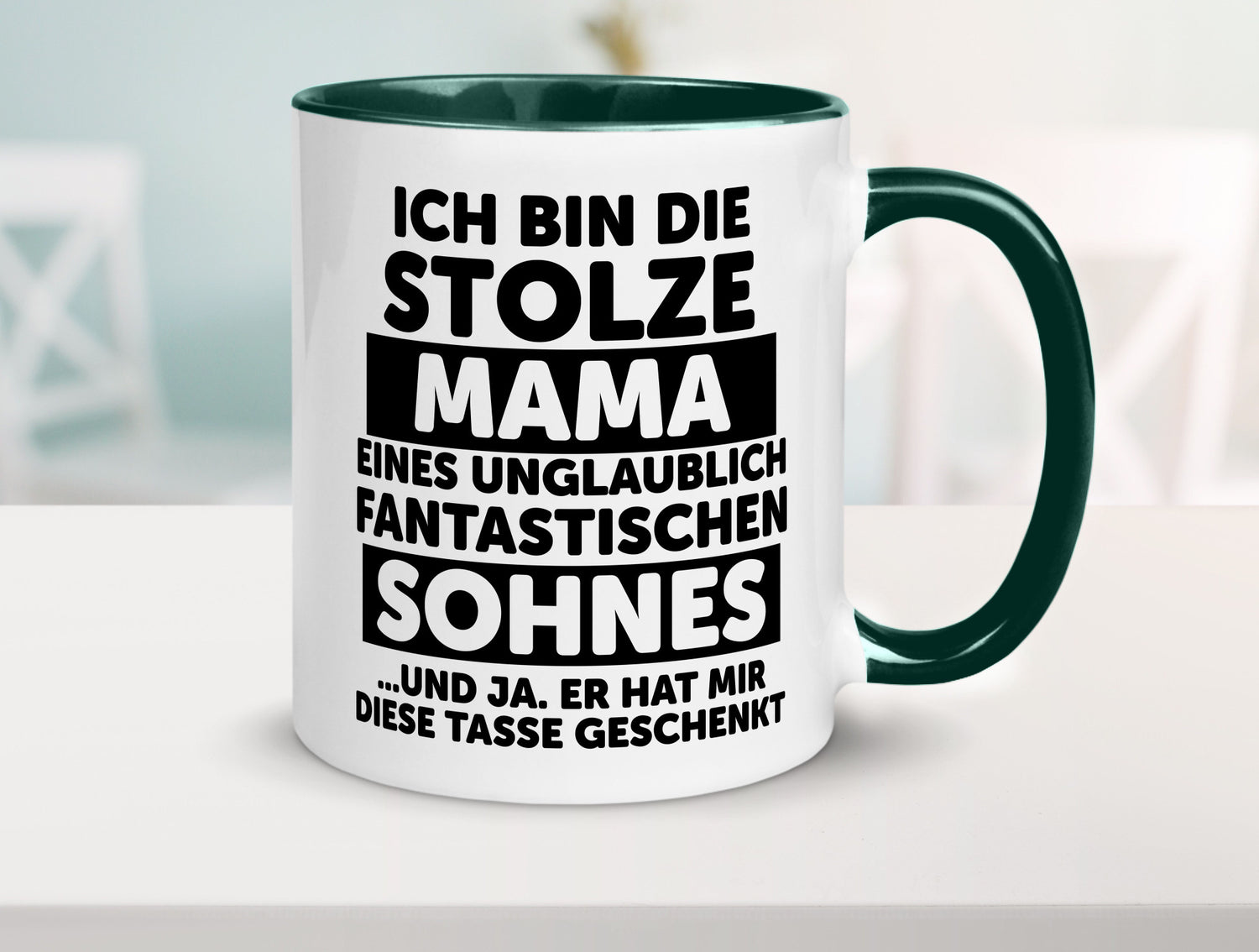 Stolze Mama | Fantastischer Sohn Beste Humor Familie Geschenkidee Tasse