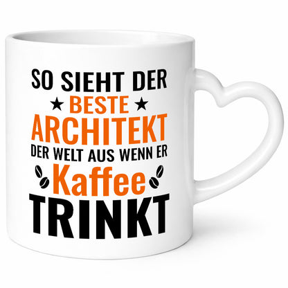 Kaffee trinkt: Architekt | Architektur Büro lustiger Spruch Geschenk Arbeit