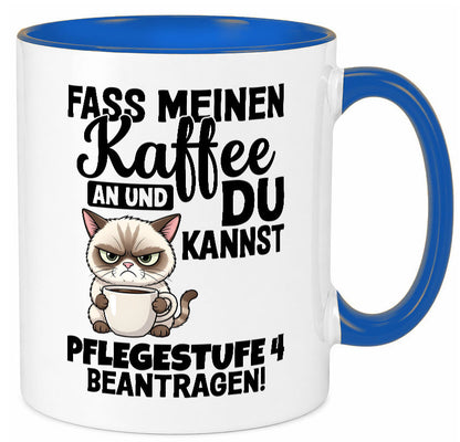 Fass meinen Kaffee an | Pflegestufe 4 Krankenschwester v3 Geschenkidee Humor