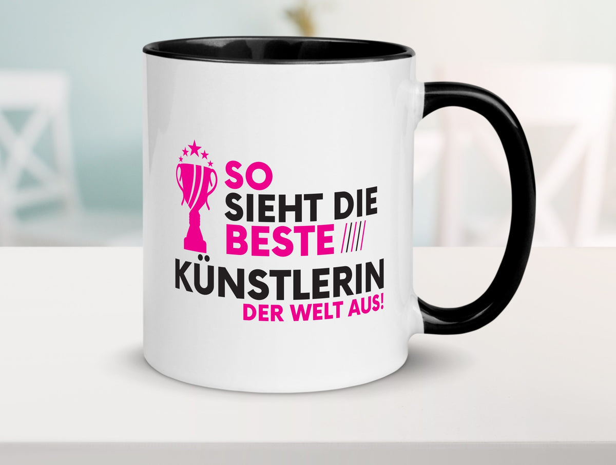 Die Weltbeste Künstlerin | lustig Kunst Humor Geschenkidee Geschenk Tasse