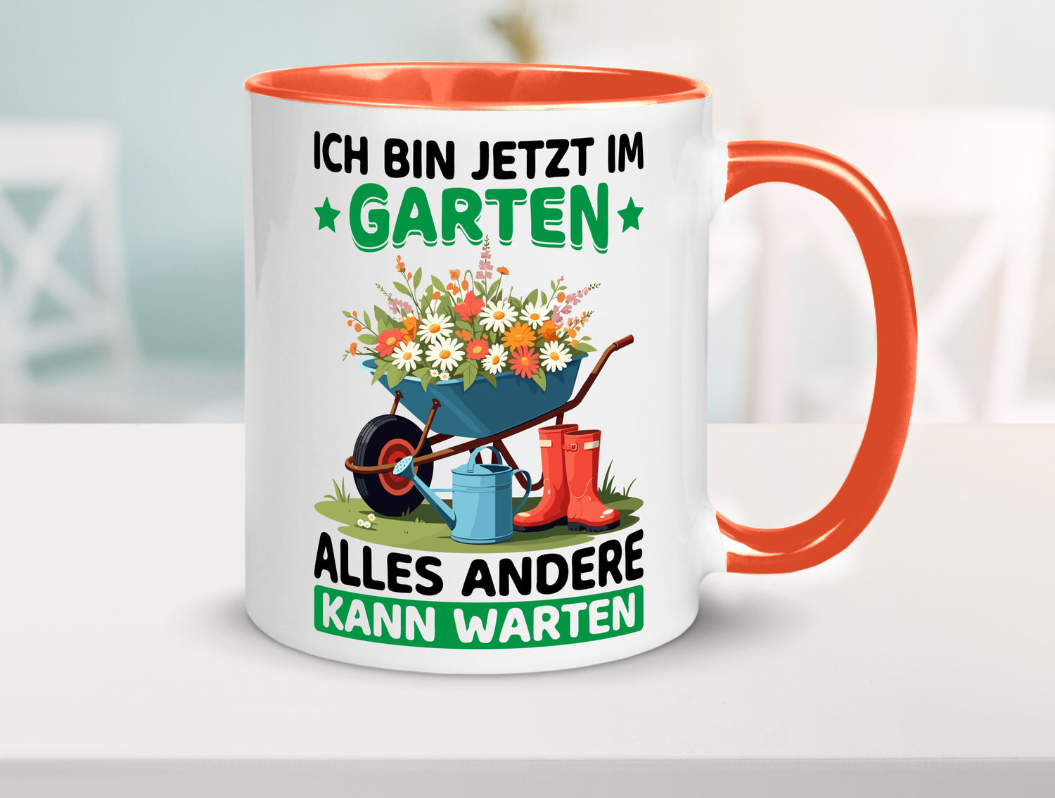 Im Garten alles andere kann warten | Gärtner Gartenarbeit Geschenk Arbeit