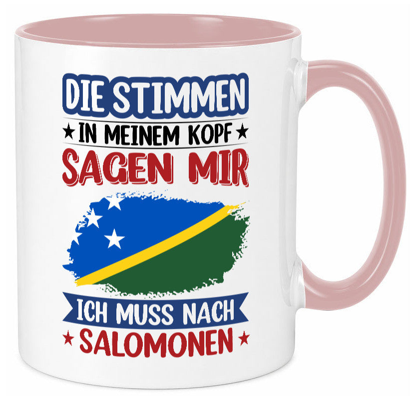 Salomonen | Urlaub Stimmen in meinem Kopf Traumland v2 Humor Geschenkidee Tasse