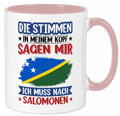 Salomonen | Urlaub Stimmen in meinem Kopf Traumland v2 Humor Geschenkidee Tasse