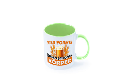 Bier förmte diesen Körper | bierliebhaber v2 Humor Geschenkidee Tasse