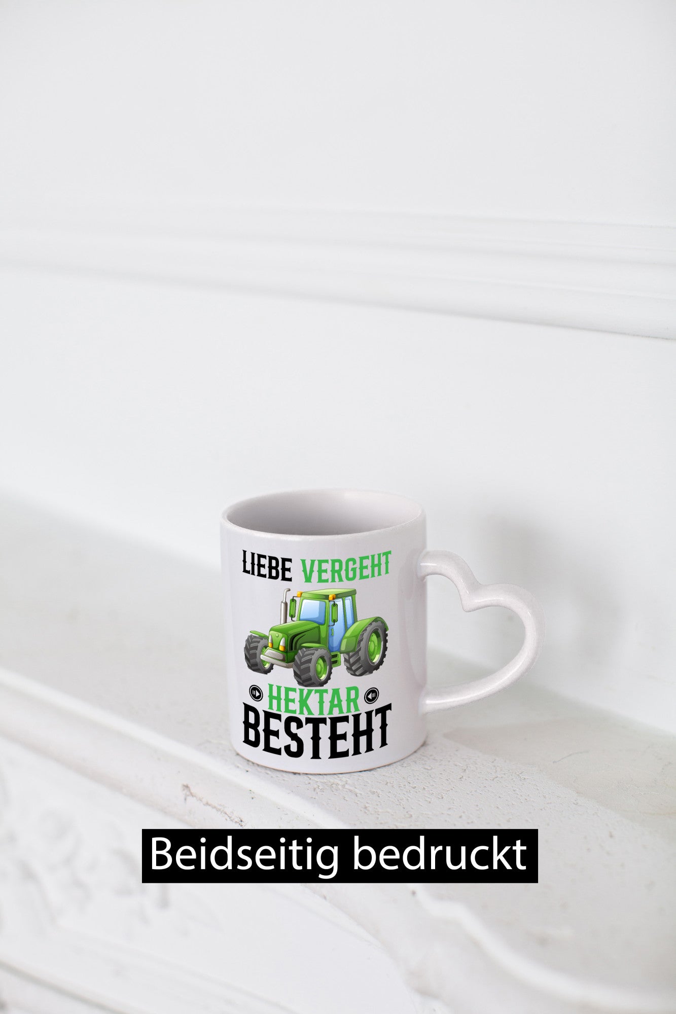 Liebe vergeht Hektar besteht | Traktor Bauer landwirt Humor Geschenkidee Tasse
