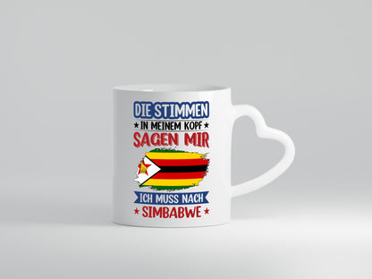 Simbabwe | Urlaub Stimmen in meinem Kopf Traumland v2 Geschenk Humor