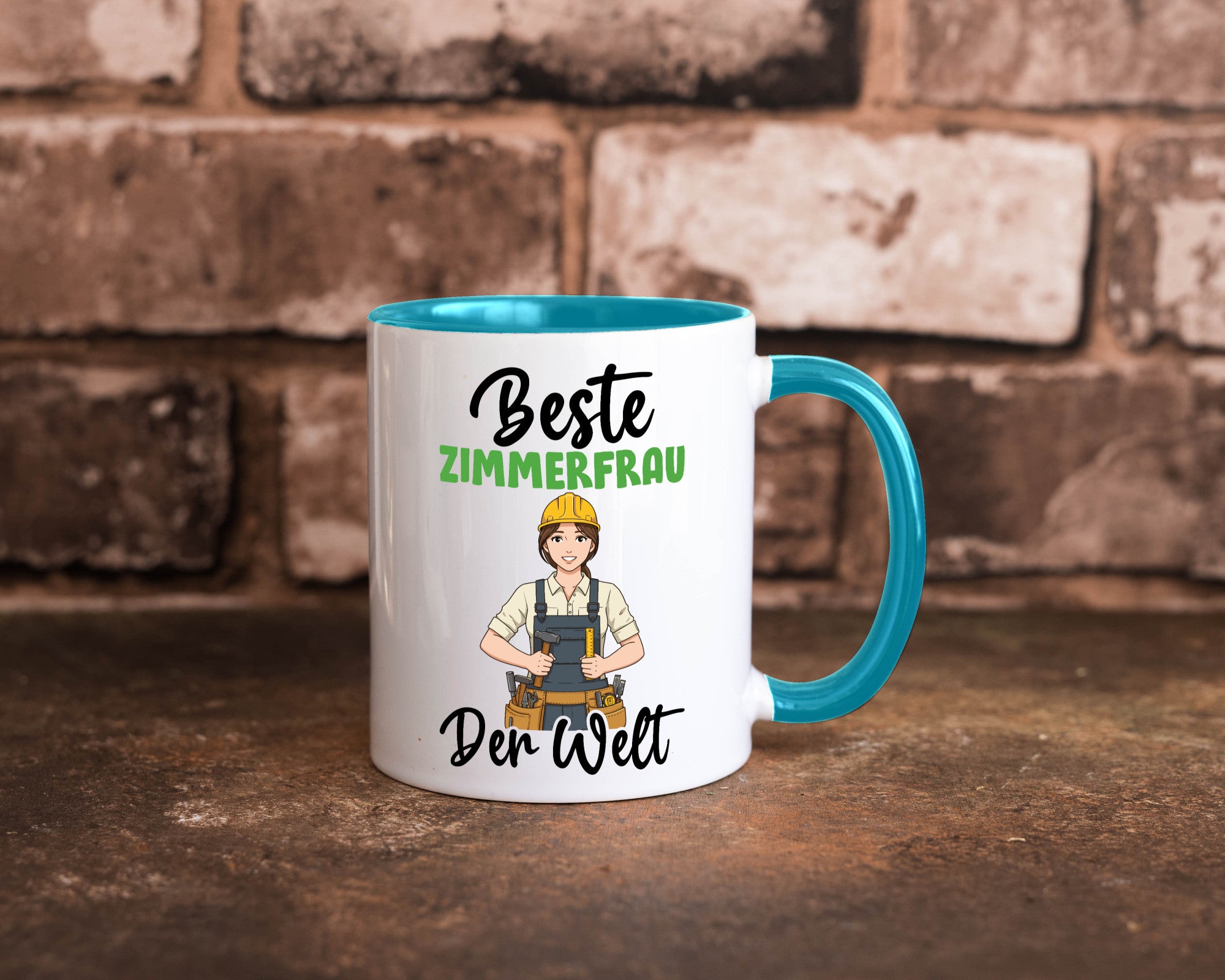 Beste Zimmerfrau| Holzbau | Handwerkerin v2 Geschenk Humor Geschenkidee