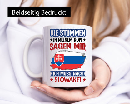 Slowakei | Urlaub Stimmen in meinem Kopf Traumland v2 lustiger Spruch Geschenk