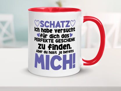Schatz | Liebe Valentinstag Freund Freundin Herz Geschenkidee Humor Tasse