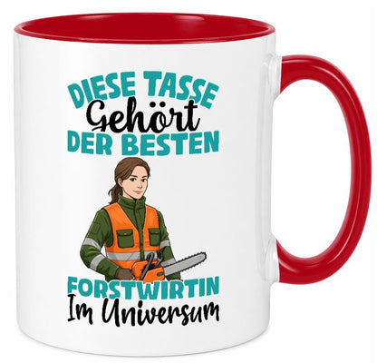 Im Universum: Forstwirtin | Forst Wirtin Geschenkidee Humor Tasse