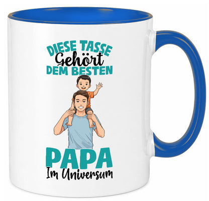 Im Universum: Papa | Vatertag Daddy Familie Humor Geschenkidee Tasse