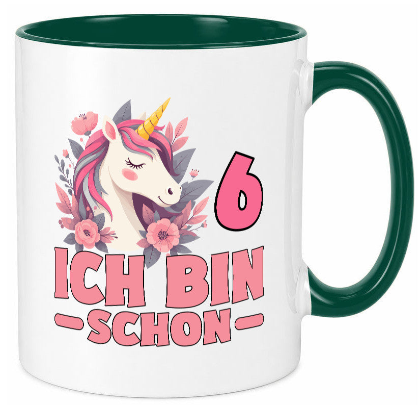 6. Geburtstag | 6 Jahre Einhorn bin schon Mädchen Geschenk Geschenkidee