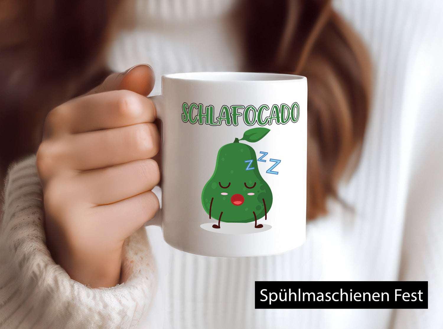 Schlafocado | Müde Avocado ich will noch Schlafen lustiger Spruch Geschenk