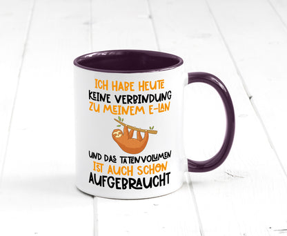 Tatenvolumen aufgebraucht | Spruch Humor Faultier Tierliebhaber Geschenkidee