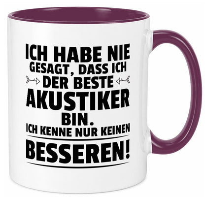 Keinen Besserer Akustiker | Akustik Hörgeräteakustik Geschenkidee Humor Tasse