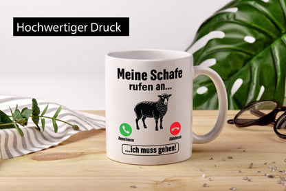Meine Schafe rufen an | Biobauer Bauer Landwirtschaft Geschenk Humor