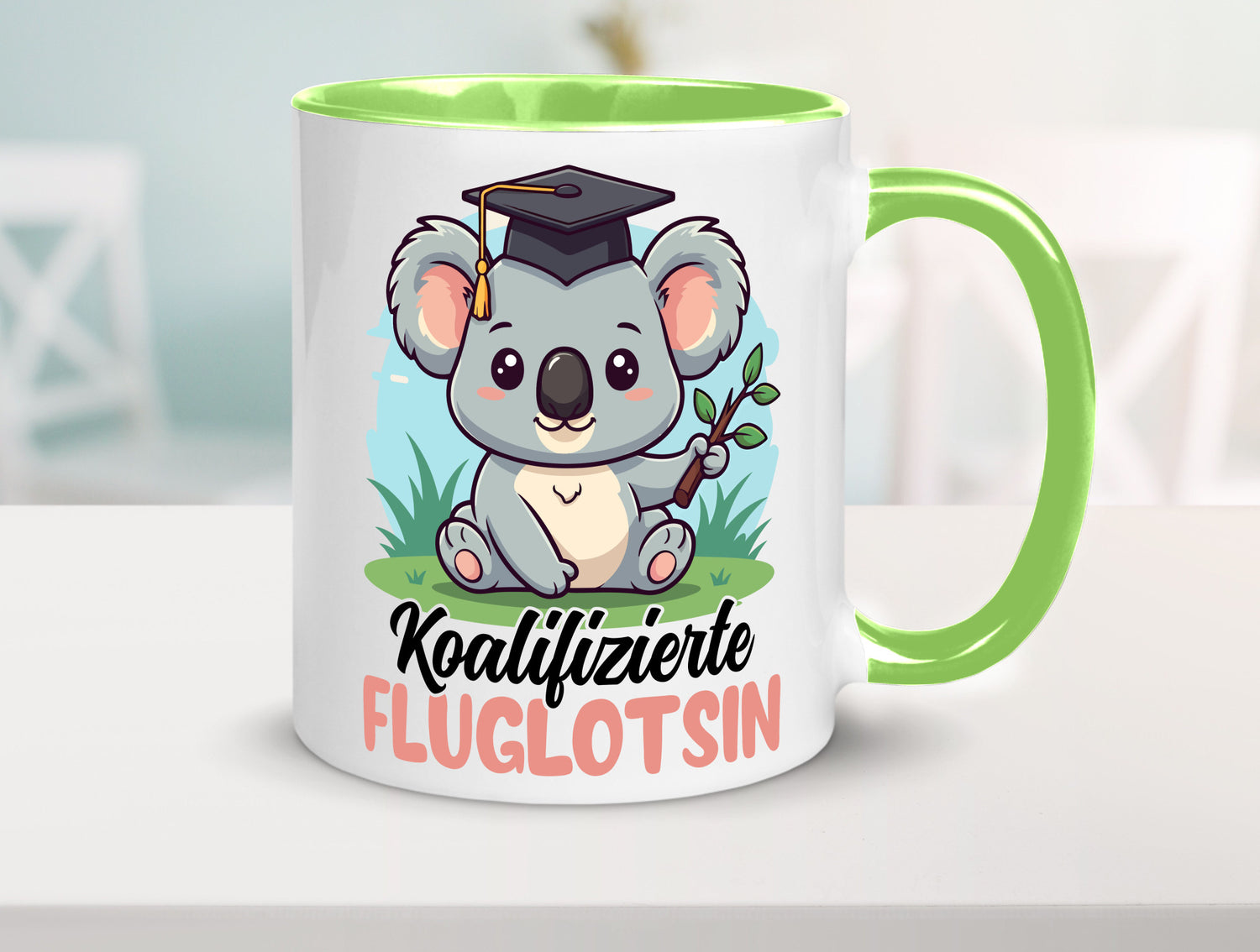Koalifizierte Fluglotsin | Flughafen Flugverkehr lustiger Spruch Geschenk Humor