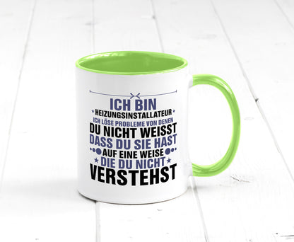 Löse Probleme: Heizungsinstallateur | Heizungsbauer lustiger Spruch Geschenk