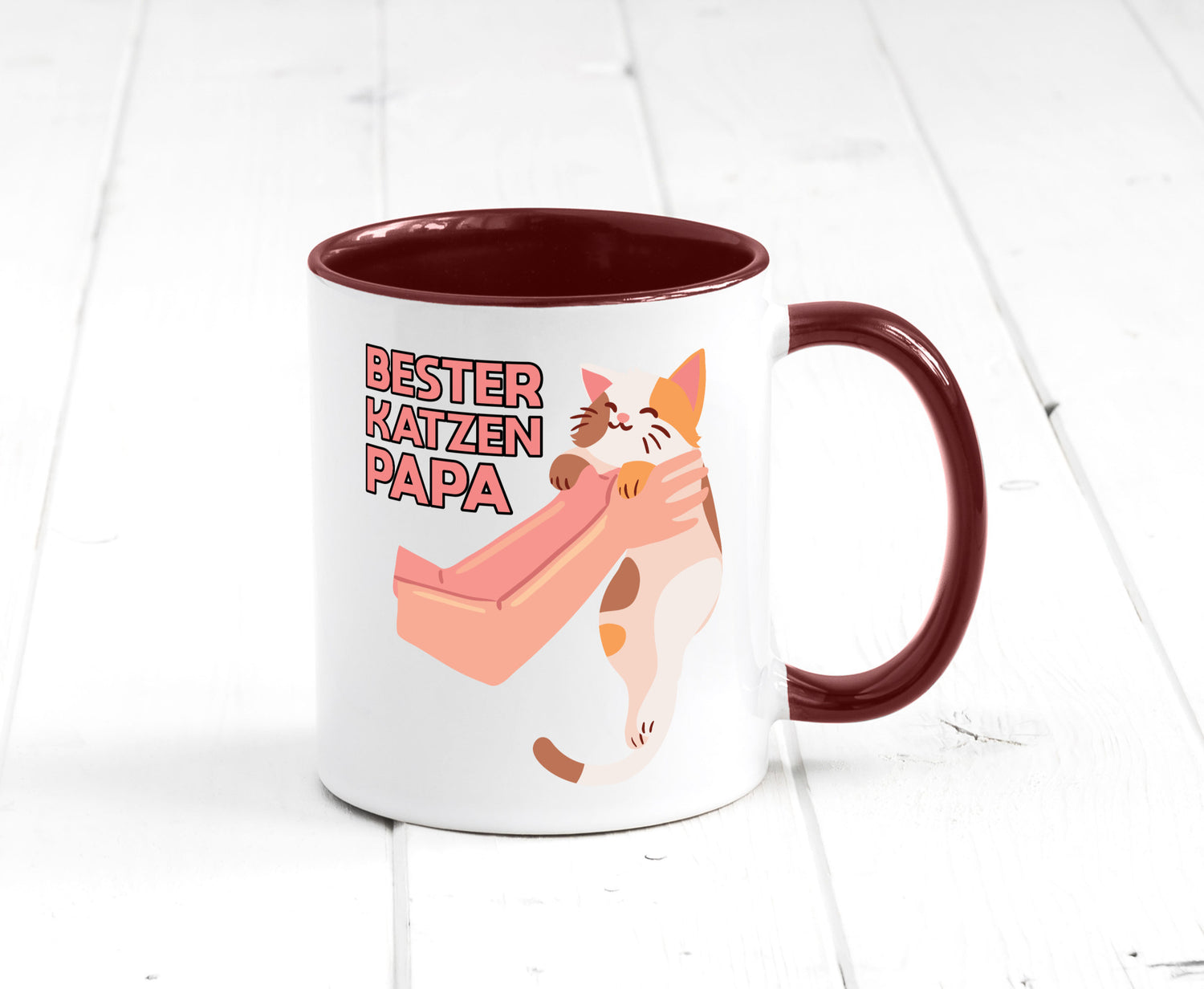 Bester Katzenpapa | Katze Gabel Geschenk Tierliebhaber Humor lustiger Spruch