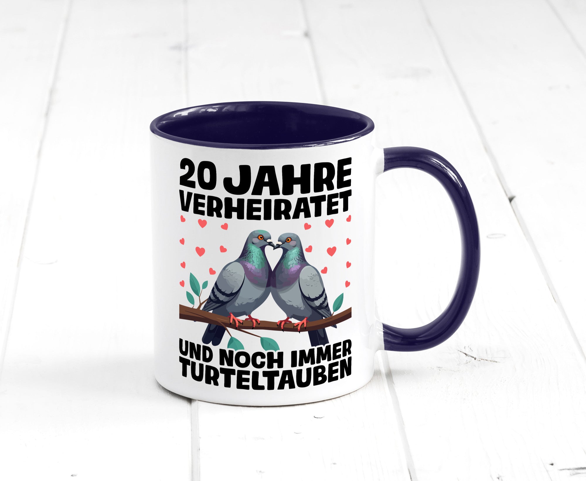 20 Jahre verheiratet | Turteltauben Ehe Ehepaar lustig Humor Geschenkidee