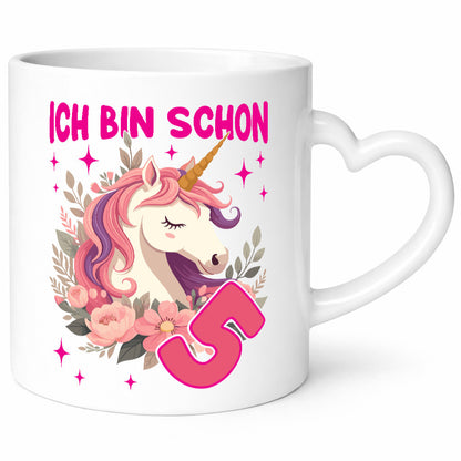 5. Geburtstag | 5 Jahre Einhorn Mädchen Humor Geschenkidee Tasse