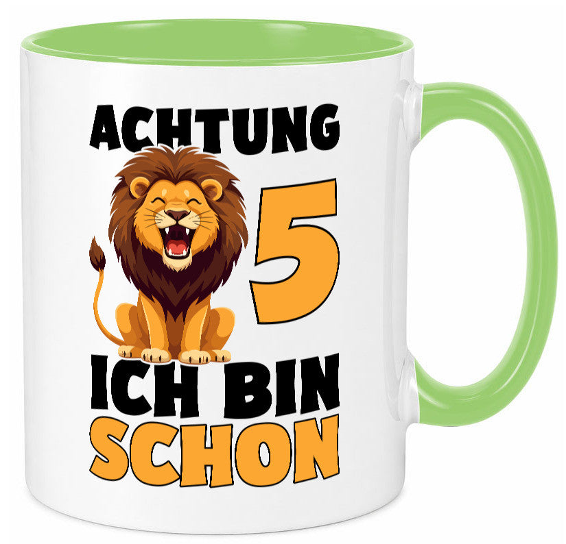 5. Geburtstag | 5 Jahre Löwe Geschenkidee Humor Tasse