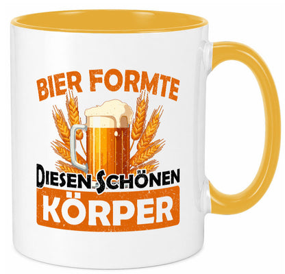 Bier förmte diesen Körper | bierliebhaber v2 Humor Geschenkidee Tasse