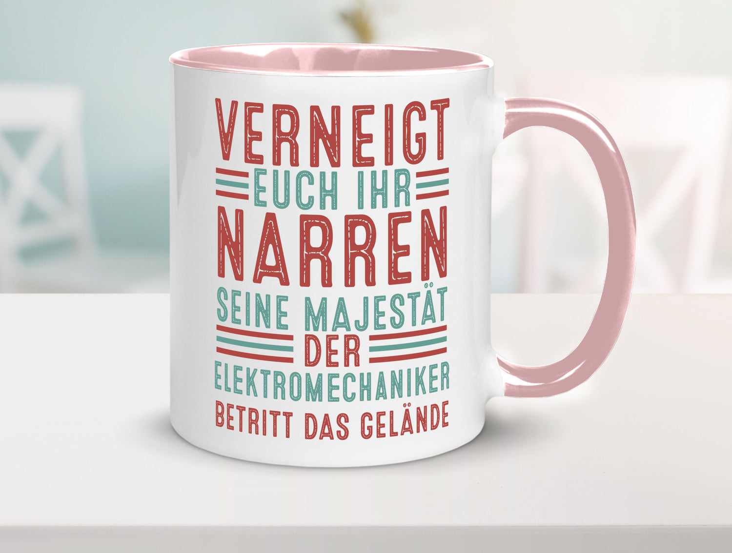Verneigt euch: Elektromechaniker | Mechaniker v2 Geschenkidee Humor Tasse