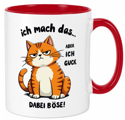 Ich guck dabei Böse | Katze Ironie Geschenk Tierliebhaber Humor lustiger Spruch
