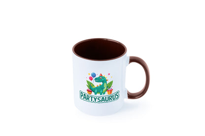Partysaurus | Geburtstag Dinosaurier Luftballon Geschenkidee Humor Tasse