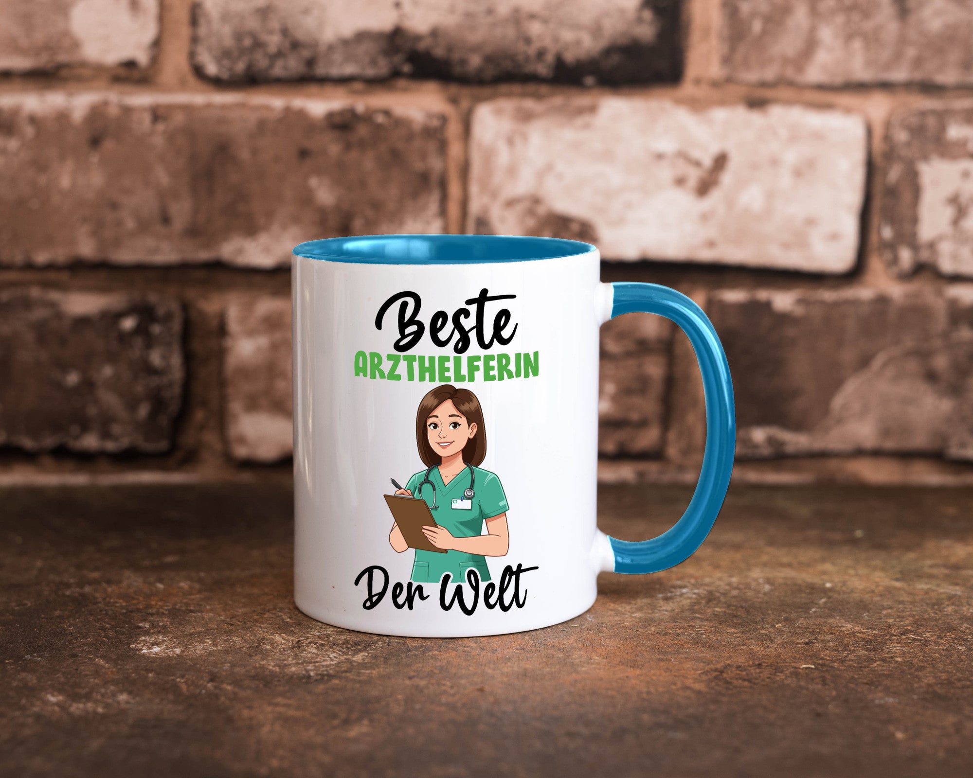 Beste Arzthelferin | Fachangestellte Medizin v2 Geschenkidee Humor Tasse
