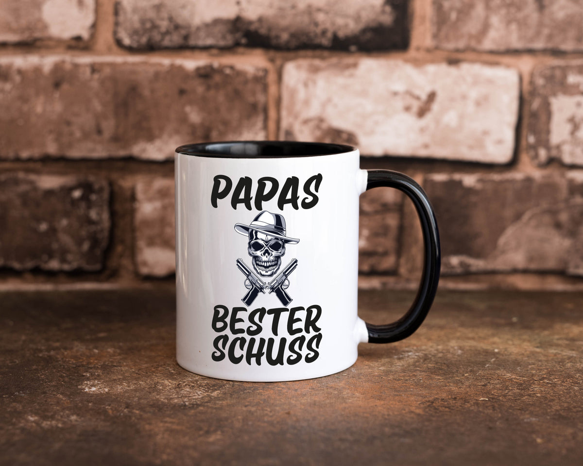 Papas bester schuss | Vatertag Papa der Welt Humor Familie Geschenkidee Tasse
