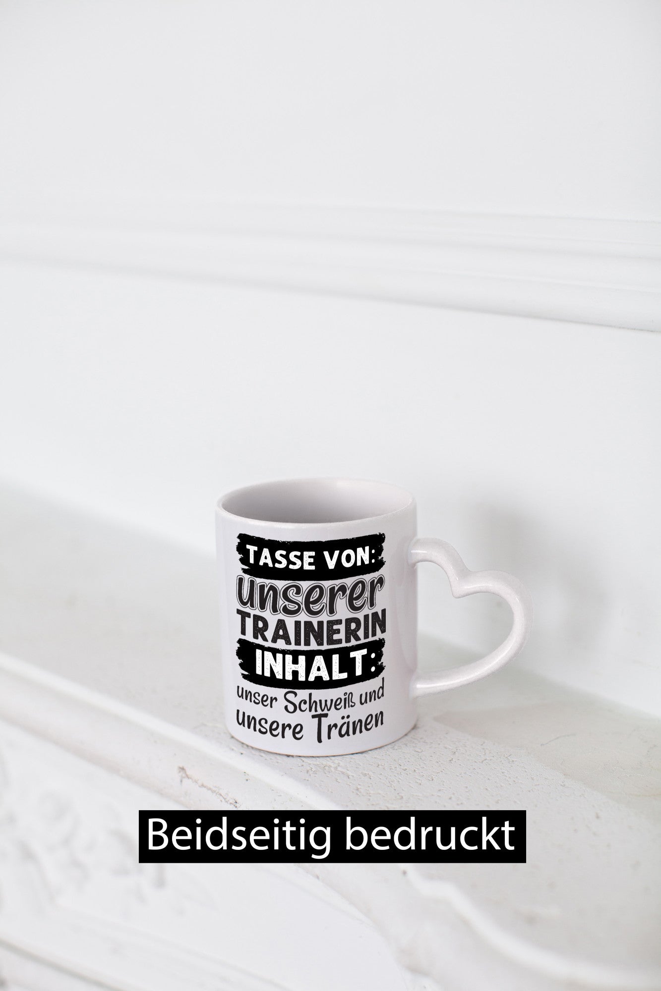Schweiß und Tränen | Trainerin Tasse Sporttrainerin lustig Humor Geschenkidee