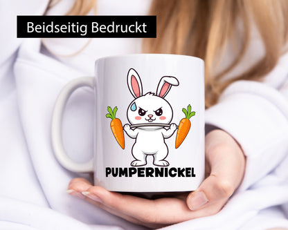 Pumpernickel | Krafttraining Kaninchen Fitness lustig Humor Geschenkidee