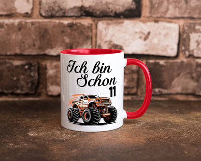 11. Geburtstag | Monster truck 11 Jahre lustiger Spruch Geschenk Geschenkidee