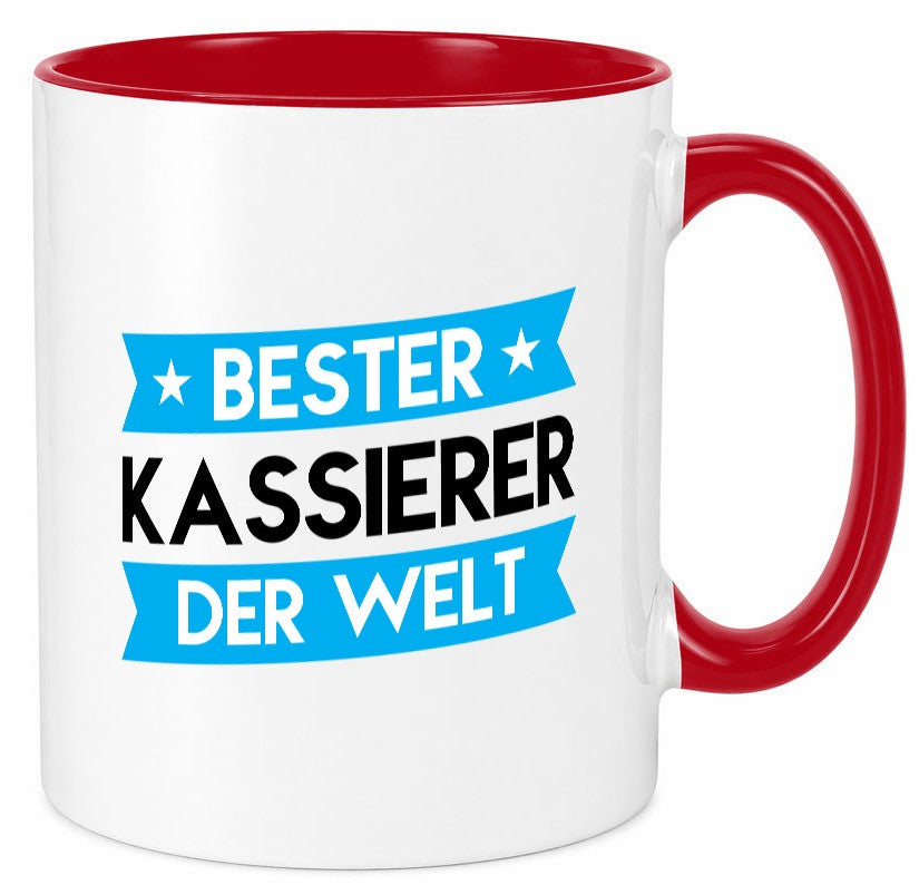 Bester Kassierer lustiger Spruch Geschenk Humor Geschenkidee Tasse