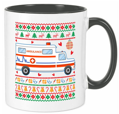 Krankenwagen | Ugly Christmas Emergency lustig Humor Geschenkidee Geschenk Tasse